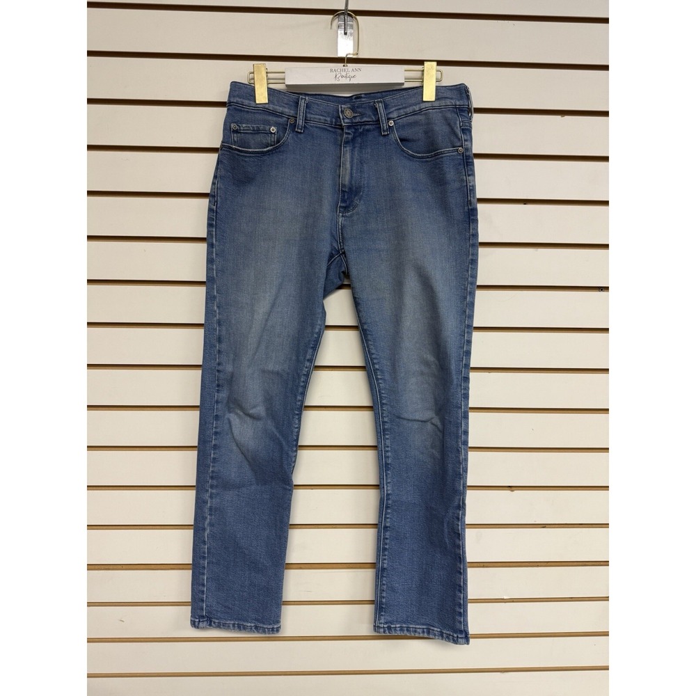 Mott and Bow Men's Slim Fit Jeans Medium Wash 31x30 (READ) Blue Denim Pants